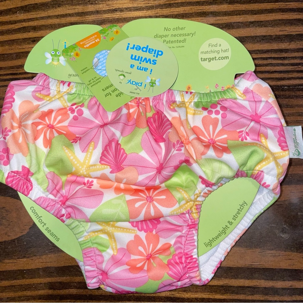 Swim Diaper, New With Tags, I Play Green Sprouts, 24 months